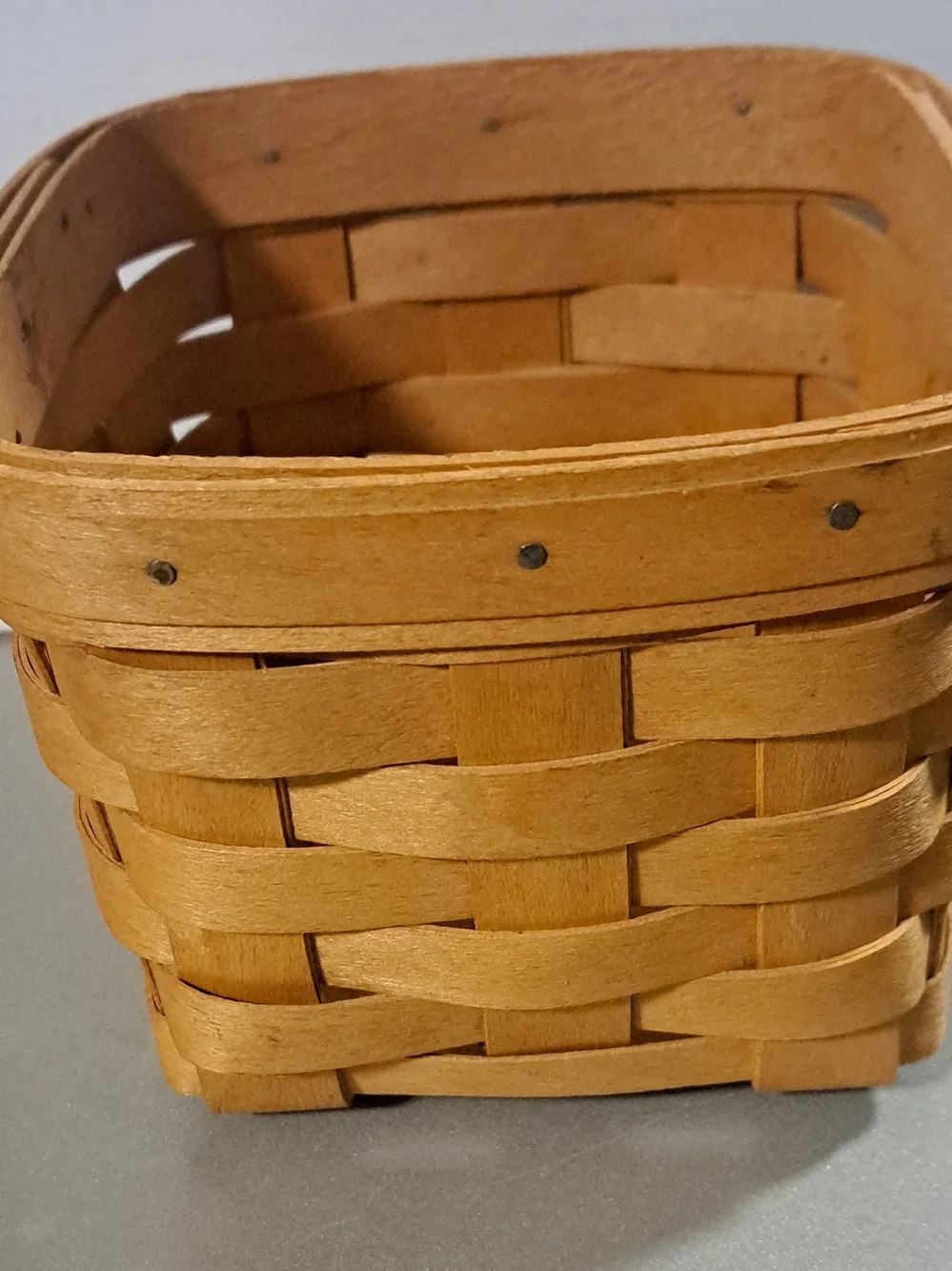 Longaberger Small Woven Basket - Light Brown